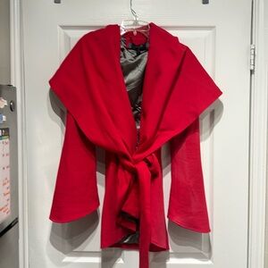Red wrap coat Seven7 brand